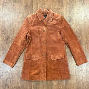 Mid length Women's Vintage Suede Jacket